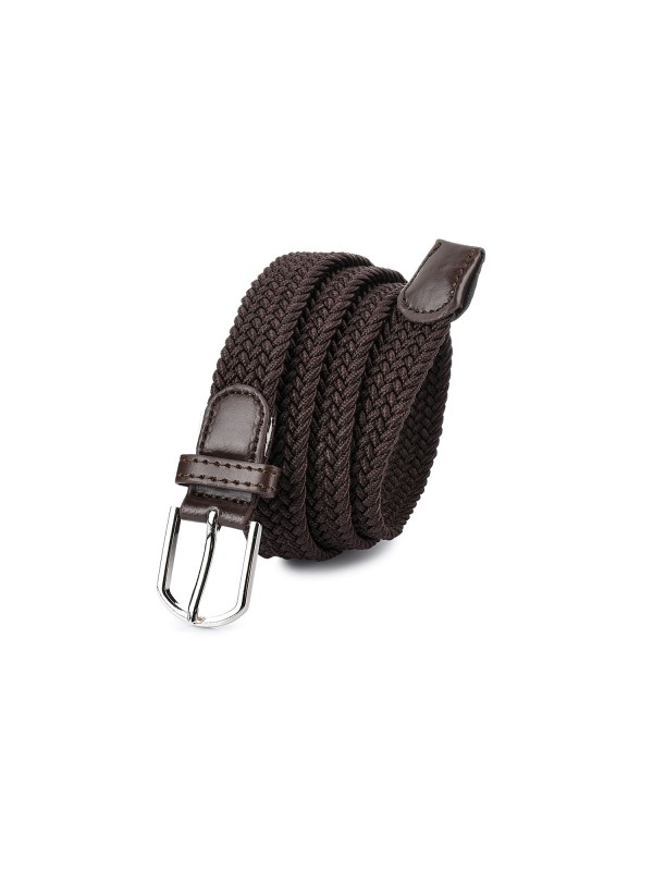Falari Women's Leather Braided Belt 6007 - Black-XS at  Women's  Clothing store